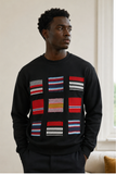 Pull patchwork col rond Asoke