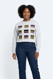 Sweatshirt pathwork col rond Asoké
