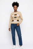 Sweatshirt pathwork col rond Asoké