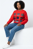 Sweatshirt pathwork col rond Asoké