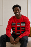 Pull patchwork col rond Asoke